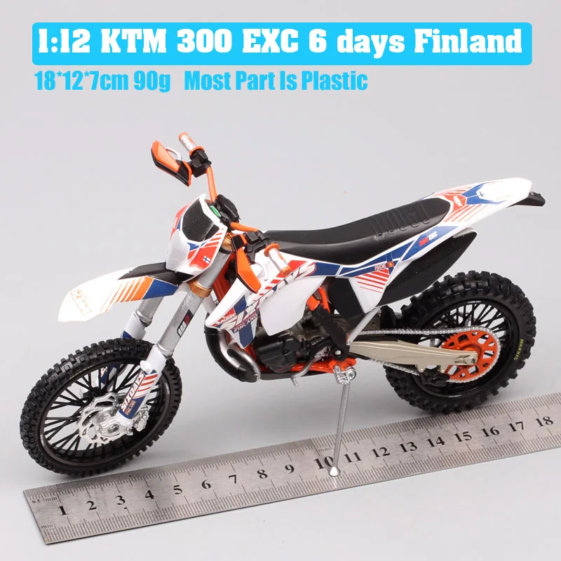 1:12 Масштаб automaxx KTM 300 EXC шесть 6 дней финский эндуро внедорожный мото rcycle литье под