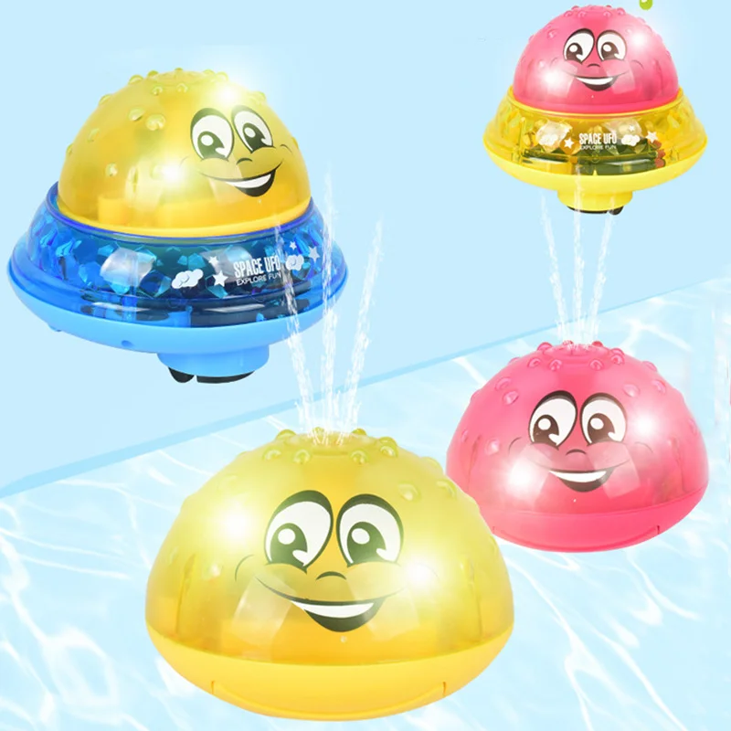 

Baby Funny Infant Bath Toys Electric Induction Sprinkler Ball with Light Music Children Water Play Ball Bathing Toys Kids Gifts