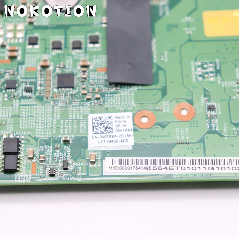 NOKOTION CN 0W79X4 W79X4 основная плата для Dell Vostro V3500 3500 Материнская ноутбука HM57 DDR3 GT310M