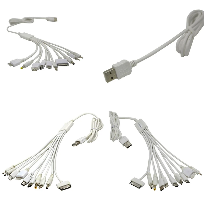 

Multi Charger Universal USB 10 In 1 USB charging line Mobile Phone Cable Adapter