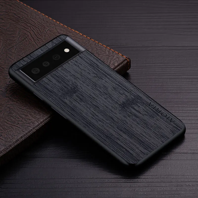 Фото Чехол для Google Pixel 6 Pro 6 6A женский чехол бамбуковый деревянный узор кожаный чехол для телефона Роскошный чехол для google pixel 6 pro Чехол Обложка №3