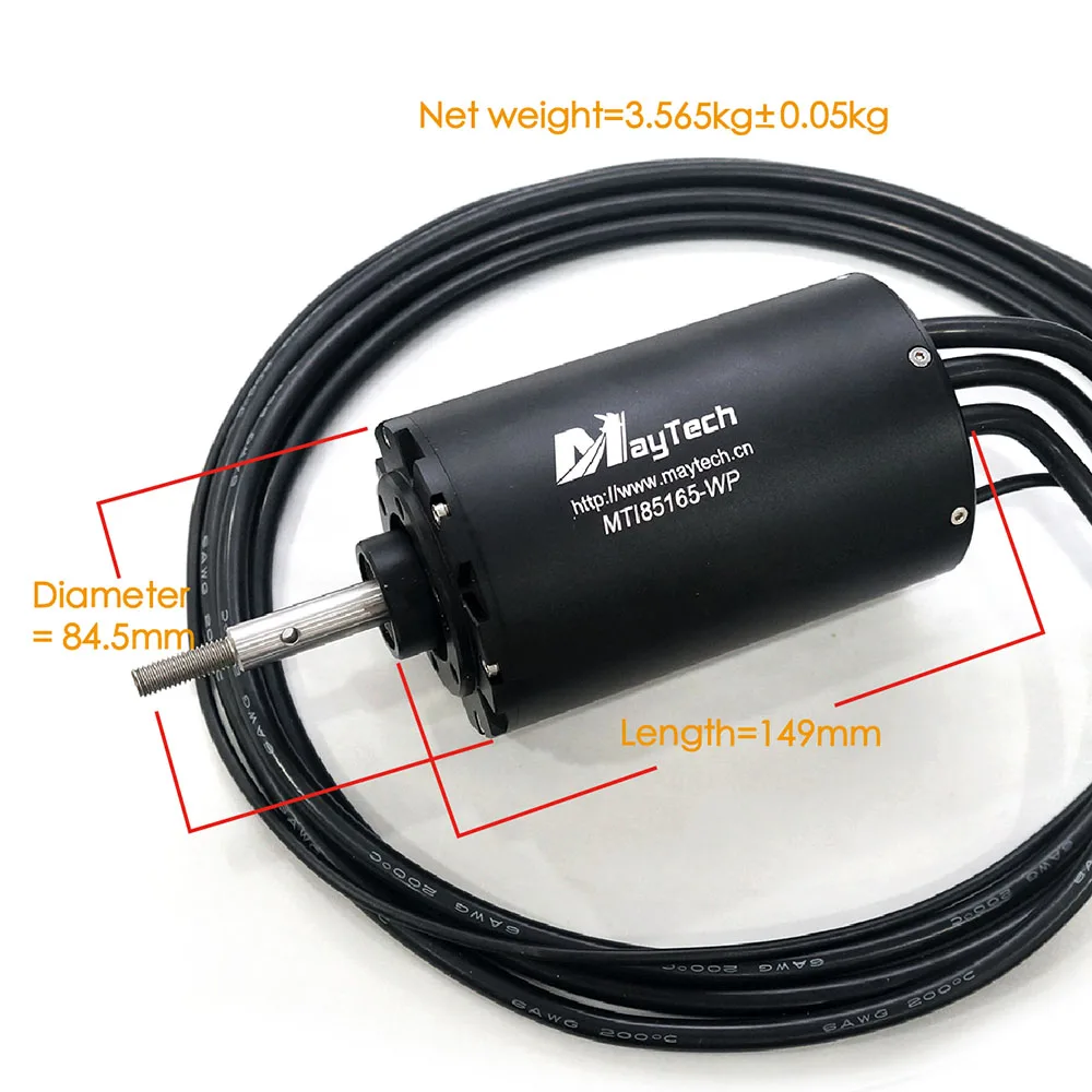 Maytech 85165 Jetsurf IP68 Водонепроницаемый бесщеточный двигатель Esurf Efoil 200KV 10.5KW