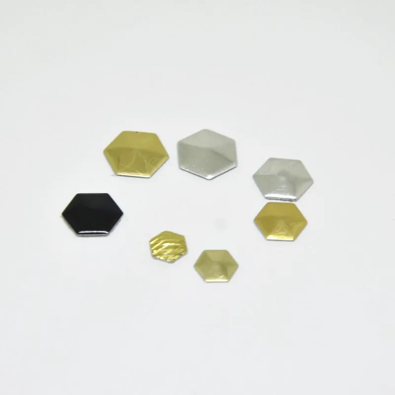 Золотистые серебристые черные шпильки горячей фиксации шестиугольная форма