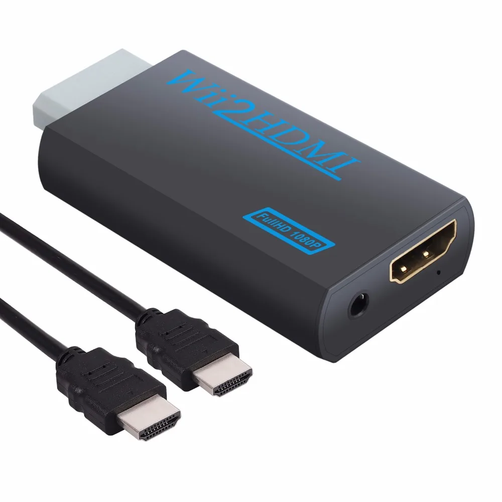 Адаптер LiNKFOR для Wii HDMI совместимый преобразователь с 3 5 мм аудиовесами сигнала на