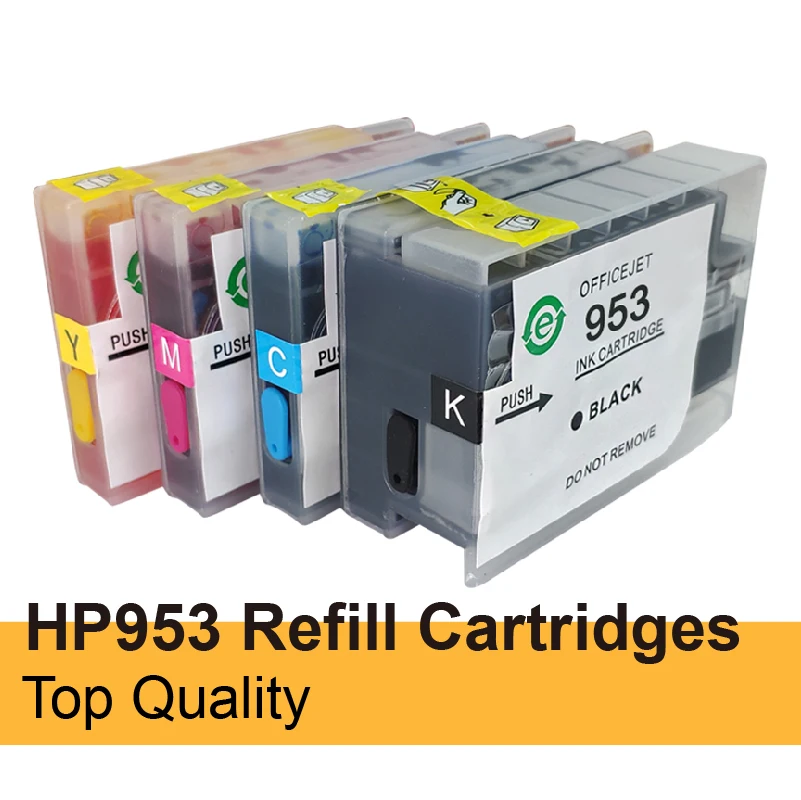 Online Novo 953xl cartucho de tinta recarregáveis para hp 953 hp953 para officejet pro 8702 7720 7730 7740 8210 impressora