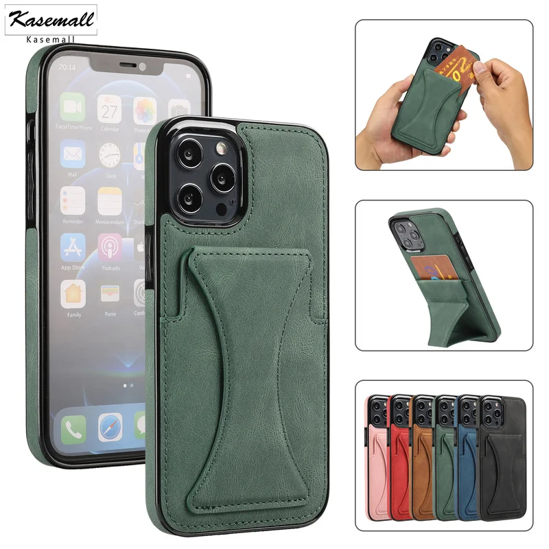 

Роскошный Магнитный кожаный чехол для iPhone 12 Mini, задняя крышка из искусственной кожи для iPhone 11 Pro XR XS Max X 7 8 Plus, держатель для карт, чехол Etui
