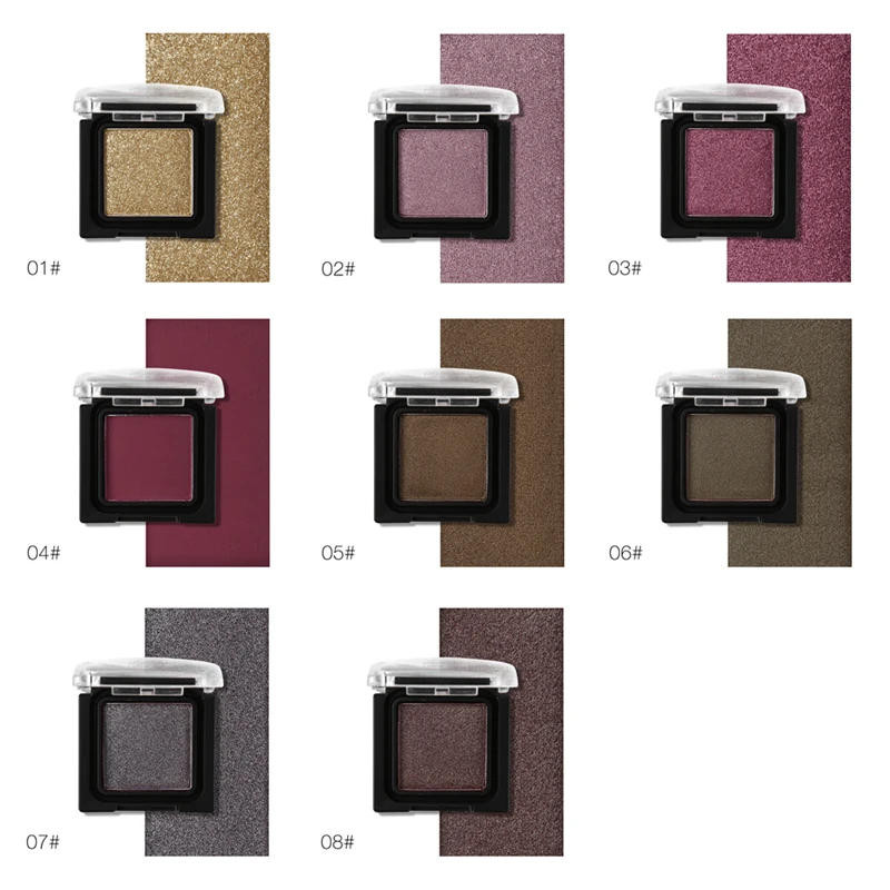 Шелковистые профессиональные одноцветные матовые тени для век палитра макияж