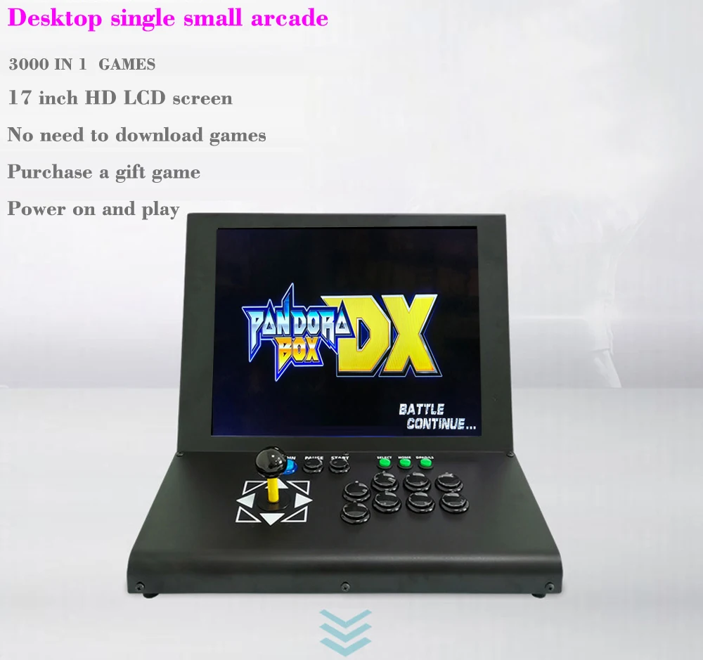 

2 player joystick game controller with multi game 3000 in 1 arcade game board