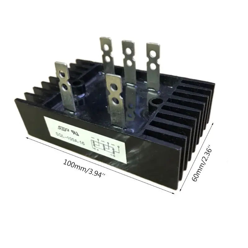 1 шт.-диодный мост выпрямителя 100A Amp 100V-1600V Напряжение 3 фазы диодный высокое