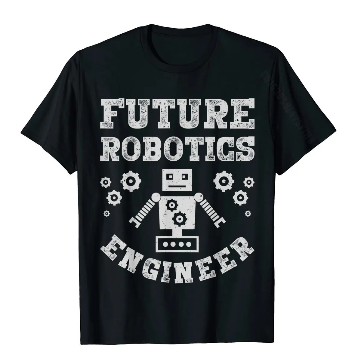 Future Robotics Engineer Funny Robot Engineering Student Men T-Shirt Cheap Leisure T Shirts Cotton Youth Tops Shirt Leisure