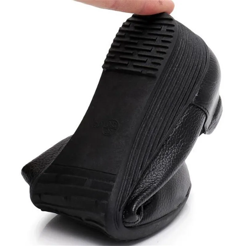 Женские туфли из натуральной кожи на плоской подошве | Обувь