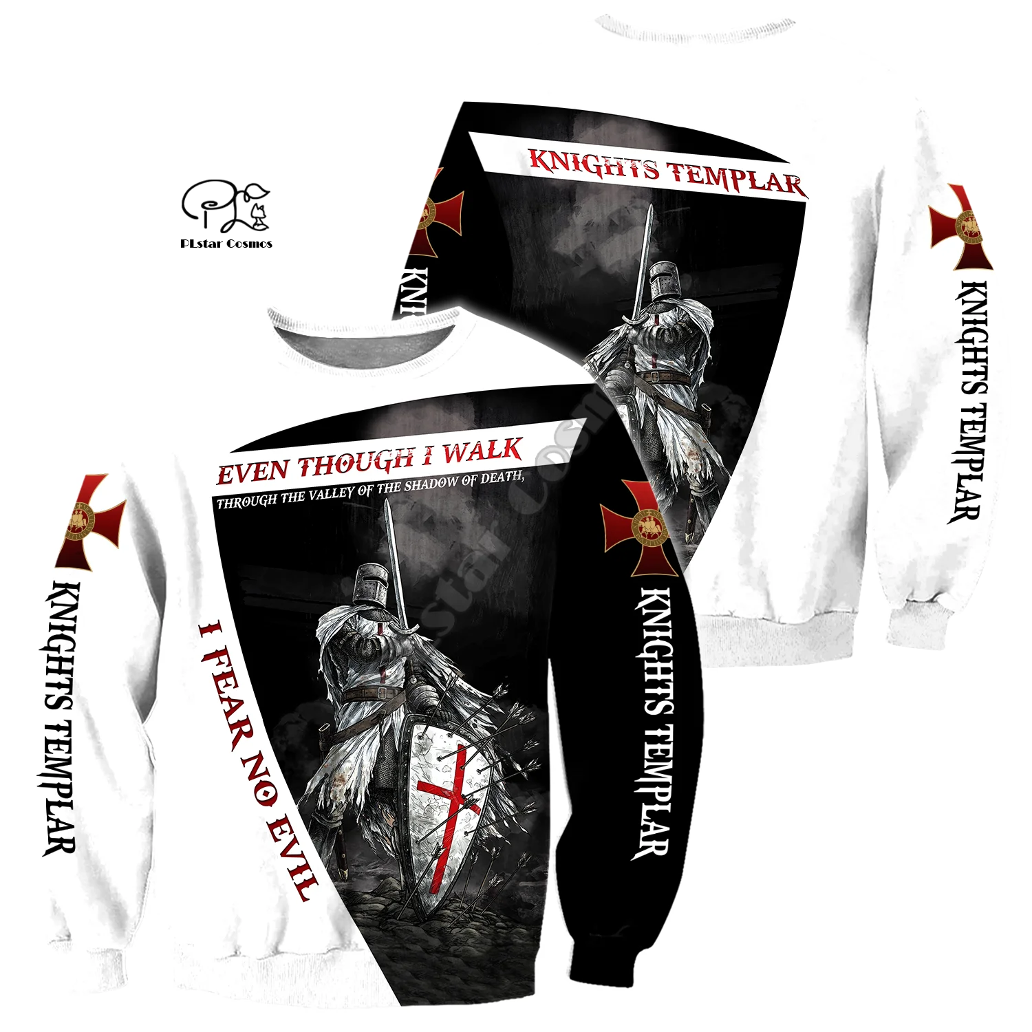 

PLstar Cosmos 3dPrint Cross Knights Templar Jesus Armor Unisex Men/Women Harajuku Streetwear Funny Hoodies/Sweatshirt/Jacket-a15
