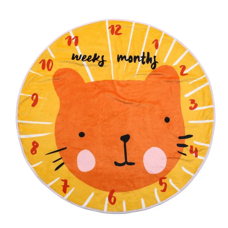 

Animal Print Baby Milestone Blanket Monthly Photography Backdrop Blanket Newborn Baby Shower Gifts baby wrap