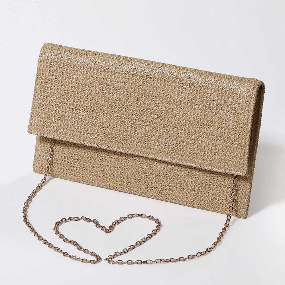 Соломенный клатч-кошелек для женщин летние пляжные соломенные сумки плетеная
