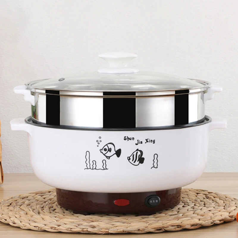 220 В многофункциональная электрическая плита с подогревом сковорода кухонная