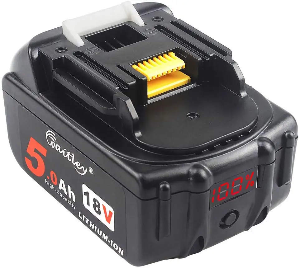 Waitley BL1850 18В 5.0Ah запасная батарея совместима с Makita BL1830 BL1840 BL1850B BL1860 LXT литий-ионный