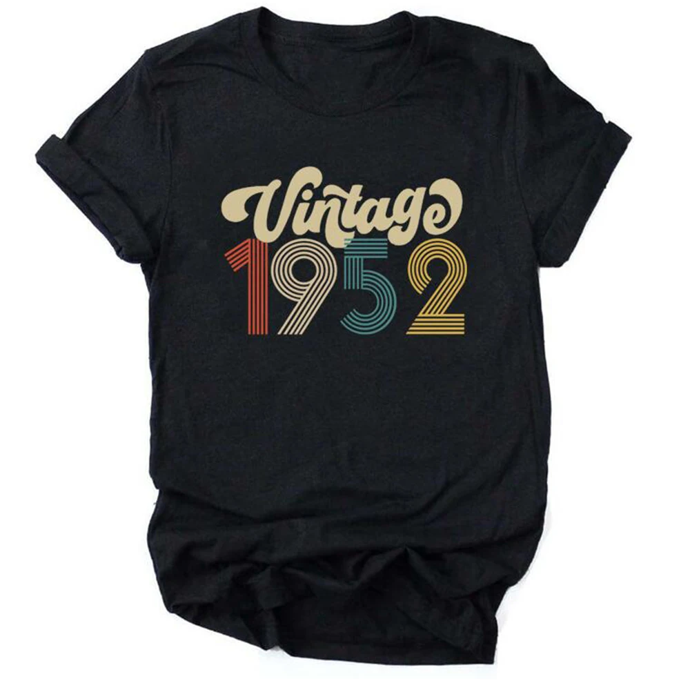 

Women Causal Summer Party Shirt 68th Birthday Gift Grunge Female Tshirt Vintage 1953 Short Sleeve T Shirt