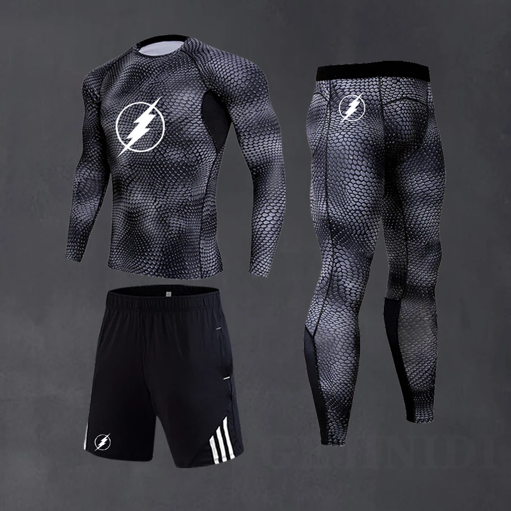 

Men's Leisure Sports Compression Set Quick-Drying Wicking Gym Training Fitness Sportswear Spring New Outdoor Running Track Suit