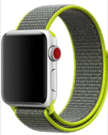Нейлоновый спортивный ремешок для iwatch 5 тканый Apple Watch 38 мм 40 Band 42 44 серия