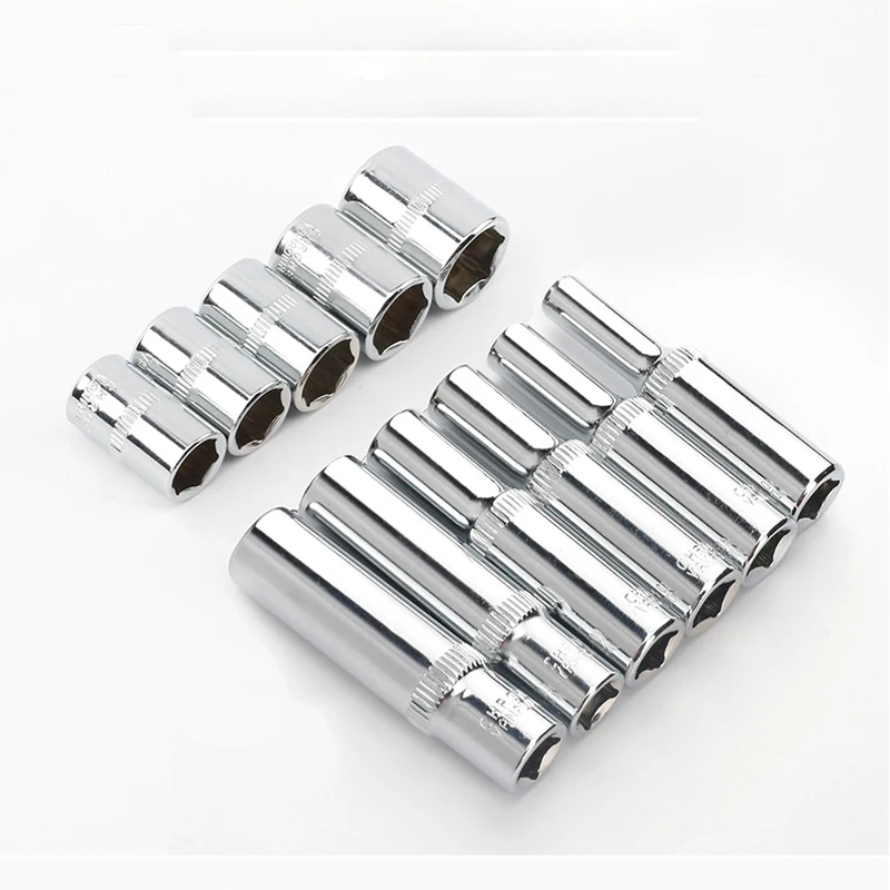 1/4" Drive Inch Hex Socket Wrench Head 25mm/50mm Long 6 Point Set 4-14mm Nut Driver Ratchets Extension Bar | Инструменты