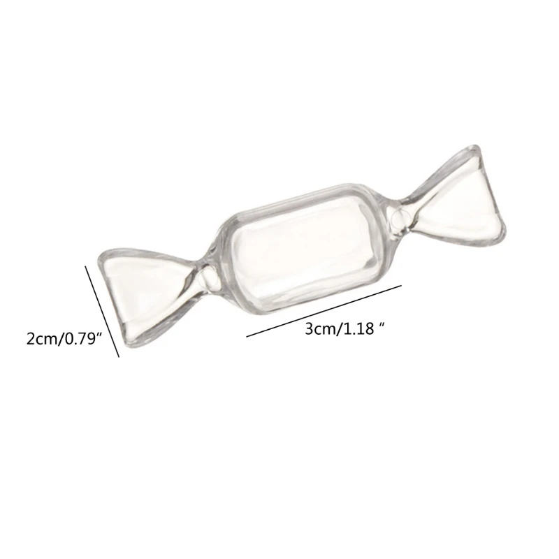 

10Pcs/Set Candy Shaped Jewelry Box Clear Plastic Beads Storage Containers Box Cute Mini Ring Earrings Jewelry Holder Case