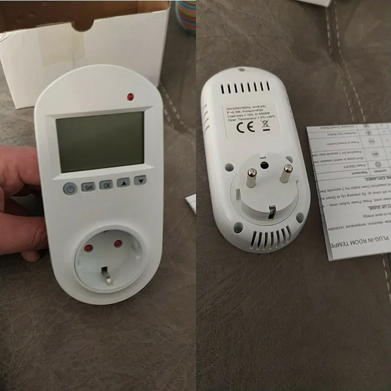 HY02TPR Беспроводной разъем цифровой термостат Температура контроллер метр