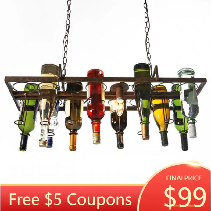 Потолочные железные подвесные лампы E27 в стиле ретро потолочные