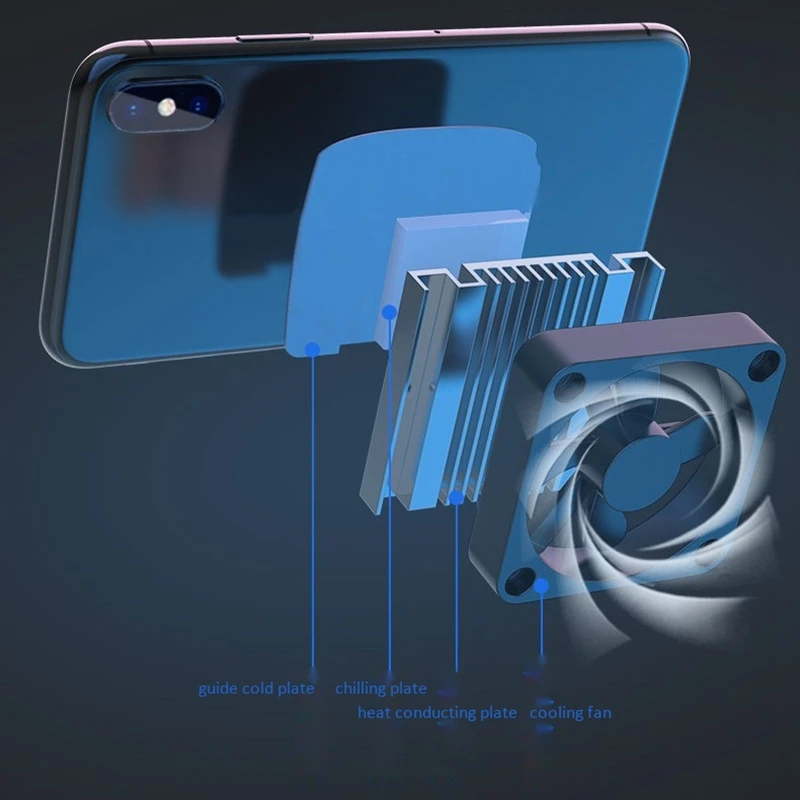 Мини-телефон охладитель дизельный двигатель с водяным охлаждением Pubg вентилятор