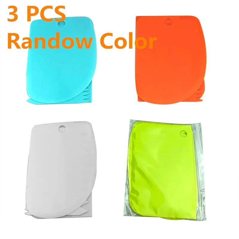 3 pcs Randow Color VOGVIGO 3 шт./лот скребок для торта для украшения края кулинарные резаки набор расческа и глазурь Гладкий для хлеба инструмент для теста и помадки - Цвет: 3 pcs Randow Color