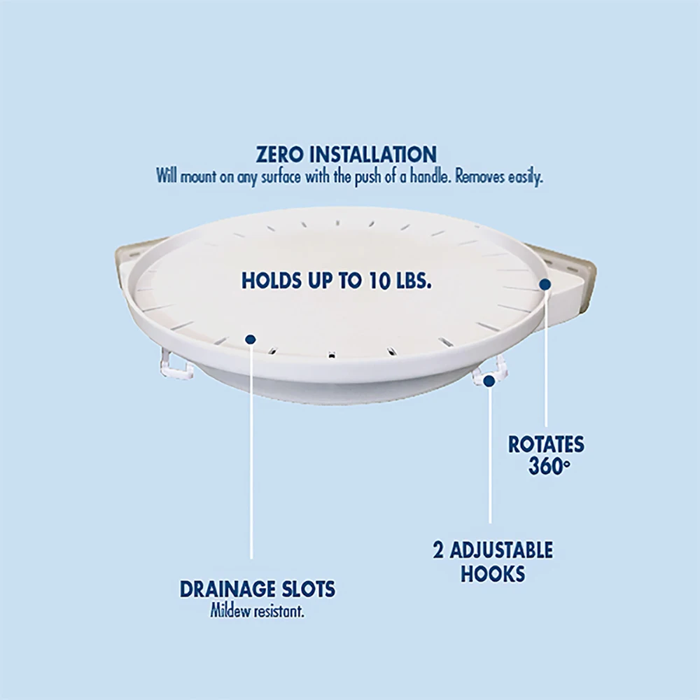 

360 Bathroom Degree Rotating Triangle-Shelf Toilet Kitchen Shelf Corner Shelf Storage Bathroom Rack