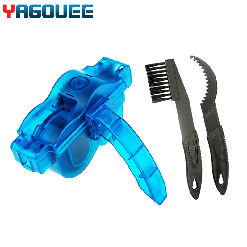 

Bicycle Chain Cleaner Cycling Chain Hand Shank Brushes Bike Brushes Scrubber Wash Tools Outdoor Accessories for Mountain Bicycle