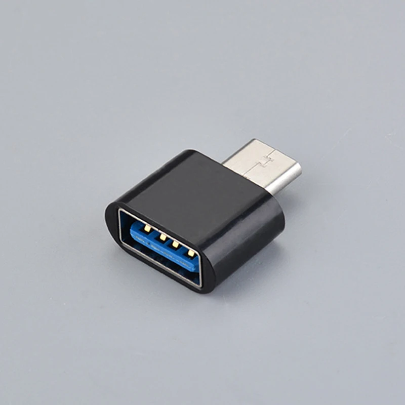 

Адаптер Mini Type C-USB, разъемы для передачи данных OTG для мобильных телефонов Android, размер: 2,4*1,7*0,8 см, черный, белый