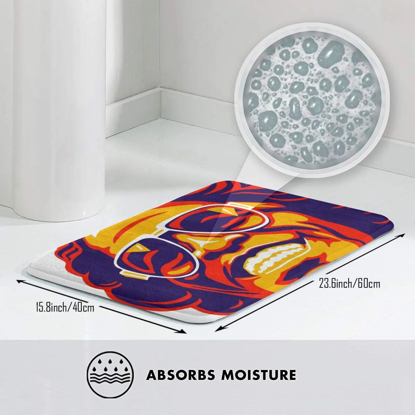 Коврик-ковер James Нескользящие Коврики для пола в спальне портрет стиле векторной