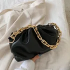 Модная роскошная сумка через плечо с золотой цепочкой, сумка-клатч, женские сумки через плечо