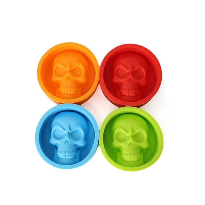 4 шт. силиконовые формы для выпечки Череп | Дом и сад