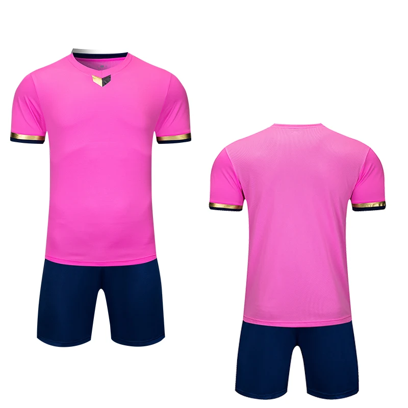 men short sleeve pink soccer jersey adult football uniform kids red shirt boy sport jerseys set DIY name OEM number | Спорт и