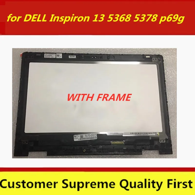 13 3 &quotB133HAB01.0 FHD для DELL Inspiron 5368 5378 7378 7368 ЖК-экран + сенсорный дигитайзер в сборе рамка