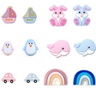 510 шт., силиконовые бусины для прорезывания зубов