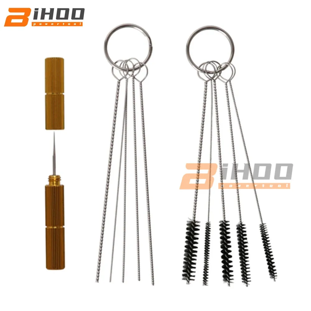 Аэрограф с гравитационной подачей краски распылитель соплом 0 3 мм в комплекте