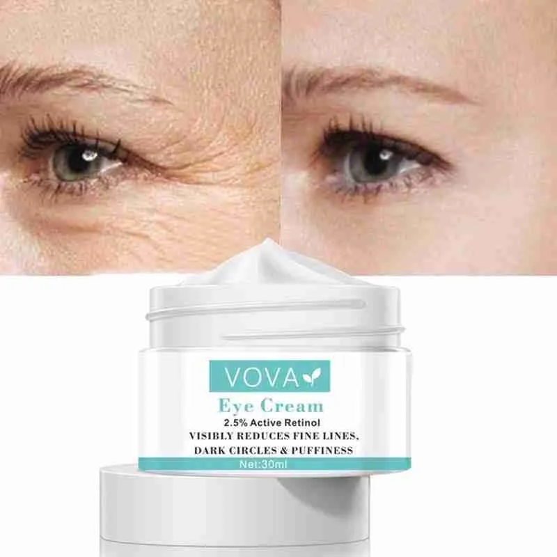 

30ml Retinol Cream Anti Puffiness Gel Dark Circles Delays Instant Remove Eye Bags Aging Fades Wrinkles Firming Brighten Blam