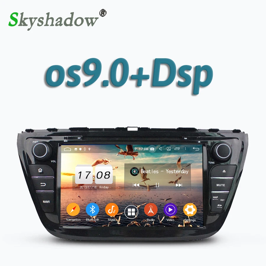 720P DSP Android 10 8 ядер 4 Гб + 32 ГБ Автомобильный DVD плеер GPS RDS радио wifi Bluetooth 5 0 для Suzuki SX4 | Отзывы и видеообзор