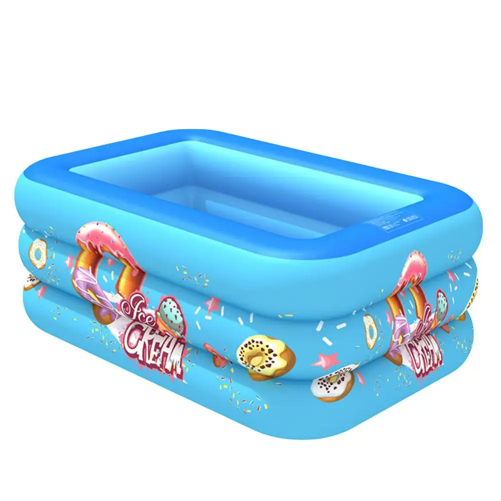 

Summer Blow Up Pool For Family Adult Baby Kids Inflatable Swimming Pool Outdoor Lawn Square Pool Play Center Water Game