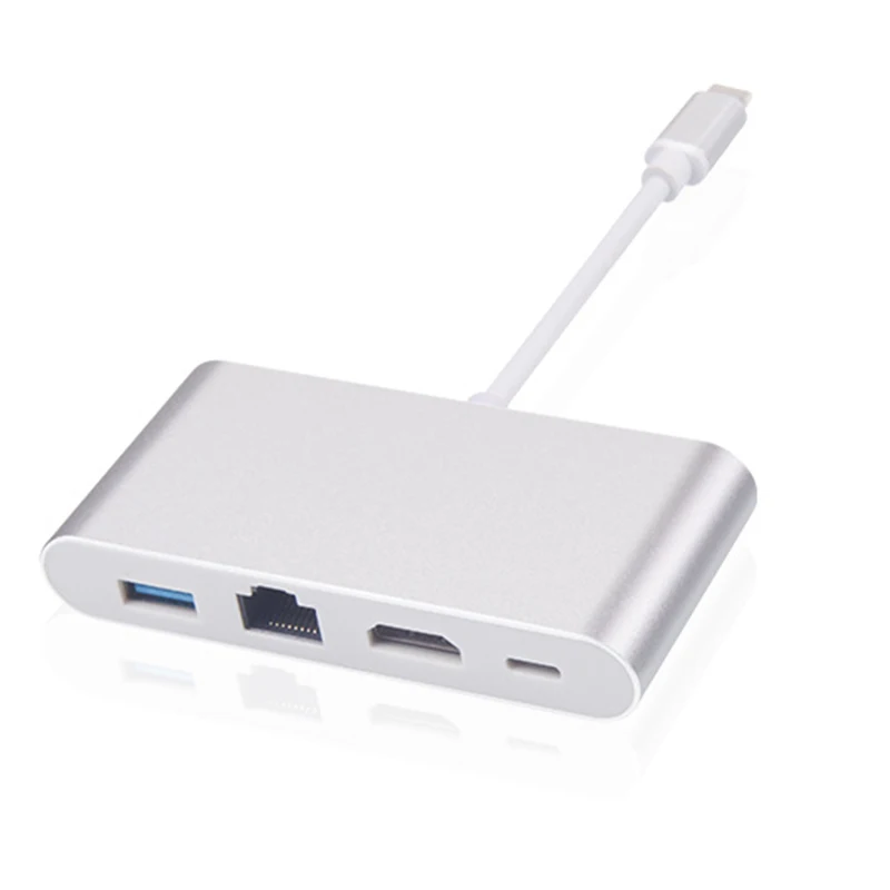 Док-станция для MacBook Pro Air Dell Hp USB C-переключатель на 4K HDMI Rj45 3 0 PD совместима с Thunderbolt |