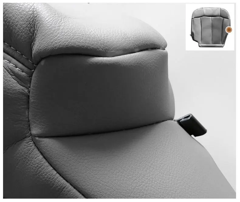 

New Car Driver Side Replacement Seat Cover Stitching Leather Surface Shell Trim Fit for 1999-2002 Chevy Silverado 1500hd 2500hd
