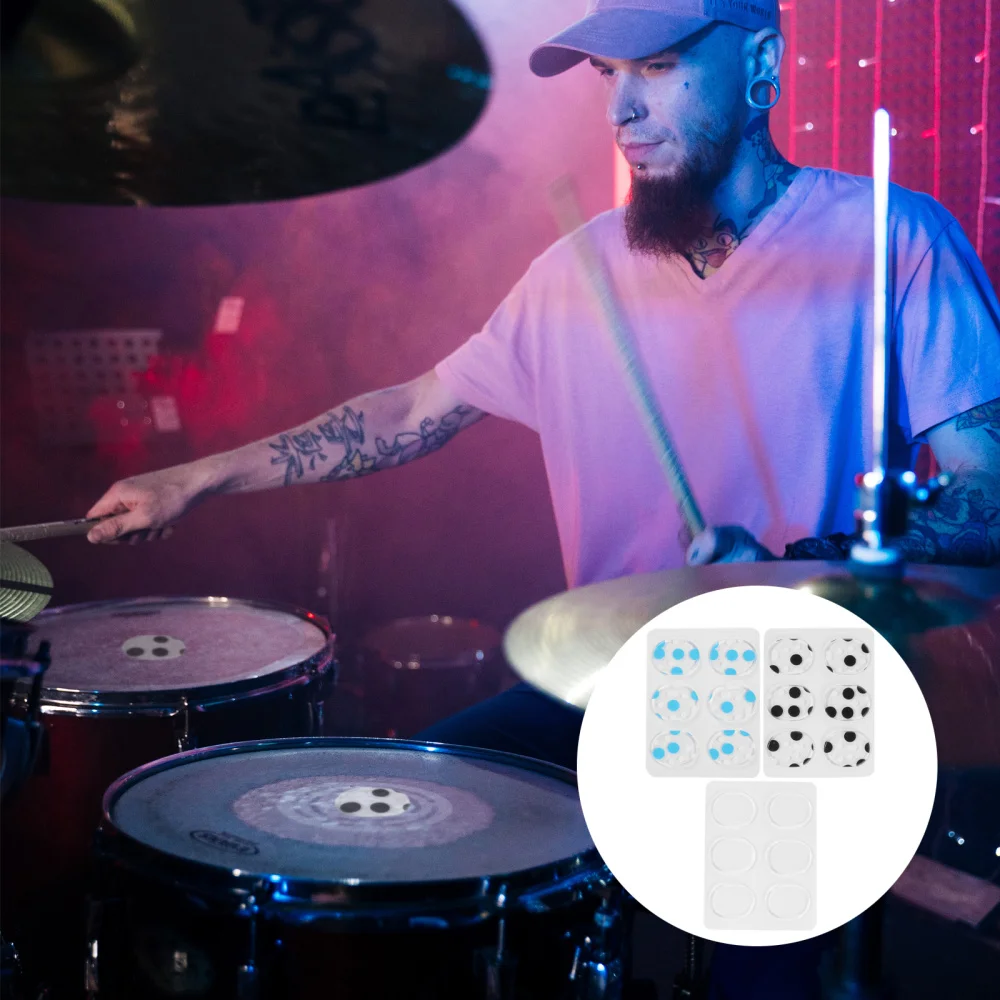 

18pcs Drum Dampeners Pads Silicone Drum Silencers Dampening Pads