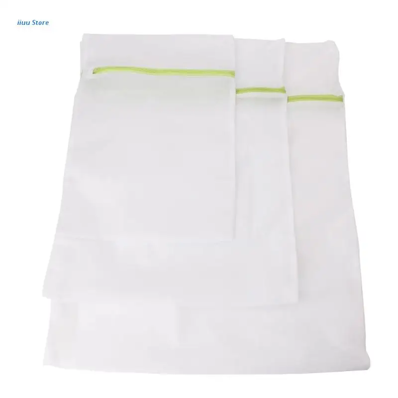 

L5YE 6Pcs Zipped Laundry Bag Mesh Net Washing Clothes Socks Underwear Oganizer