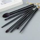 Кисть Anmor из набор кисточек для макияжа козьей шерсти, с деревянной ручкой, для макияжа, теней для век, растушевки, хайлайтера, 7 шт.