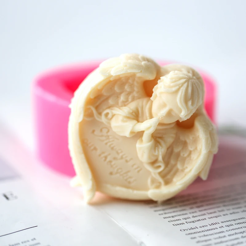 3d Ангел благословения силиконовая форма для мыла ручной работы в форме сердца |