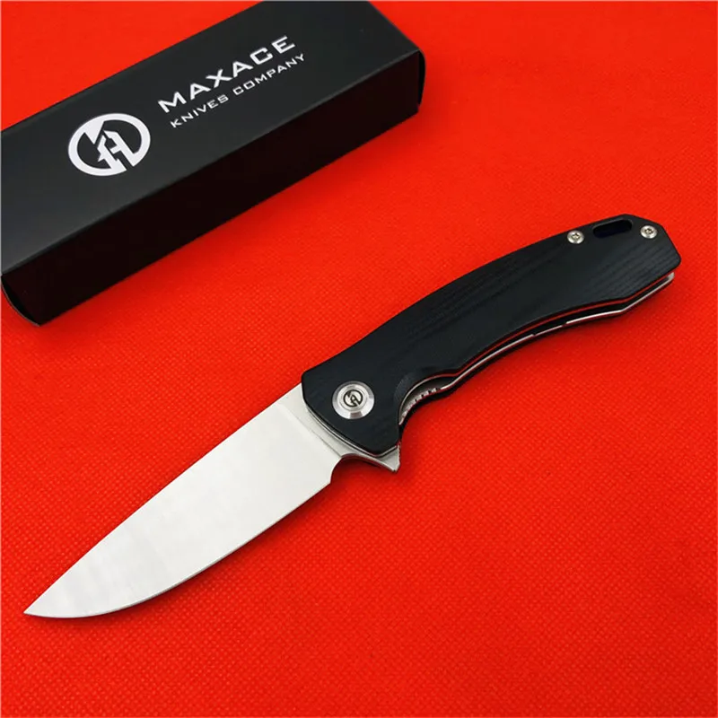 MAXACE balance-s складной нож G10 Ручка 14C27N стальной шлифовальный маленький складной нож открытый кемпинг рыболовный инструмент