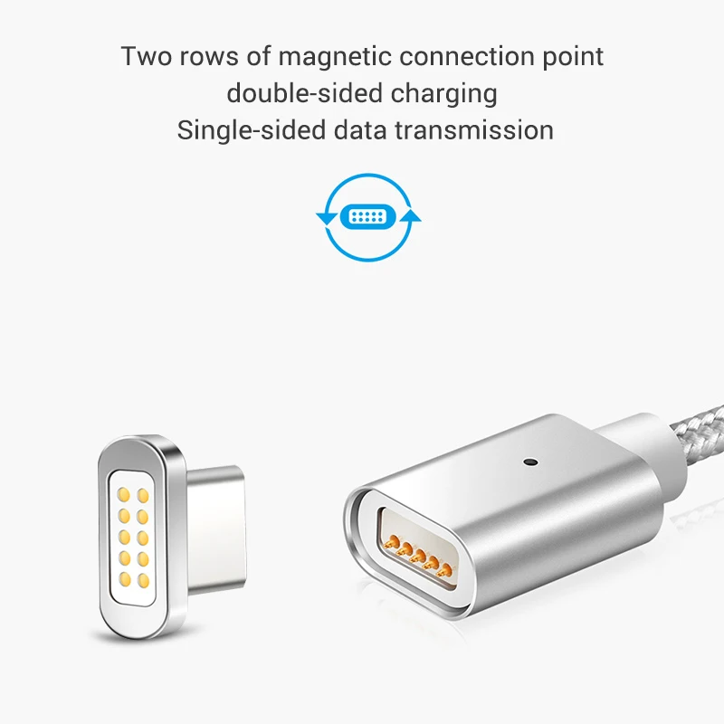LED Magnetic Cable Micro usb Type C Super Fast Charging Phone Microusb Type-C Magnet Charger c For iphone huawei xiaomi | Электроника